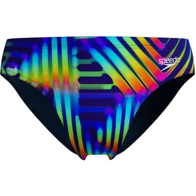 Speedo Allover Digital 8cm Zwemslip Blauw UK 30 Man