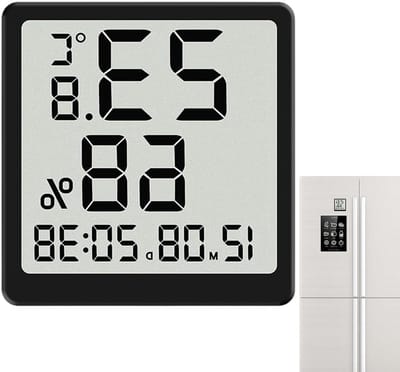 Temperatuur Vochtigheidsmonitor - Digitale Sensor - Klimaat Bewaken - Snelle Reactie - 8 x 2 x 8.2 cm - Wit