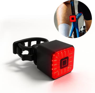 Cycloni Smart achterlicht + remlicht universeel e-step/e-bike - Verlichting voor fiets of e-step - Universeel toepasbaar