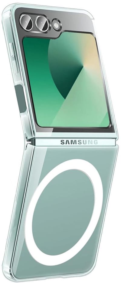 CaseBoutique TPU Case hoesje geschikt voor Samsung Galaxy Z Flip 7 FE - Effen Transparant - TPU (Zacht) - Volledig Doorzichtig - Compatible met MagSafe en Qi2