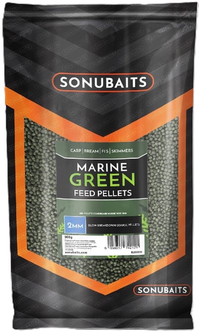 Sonubaits Feed Pellets Marine Green 900gr 2mm