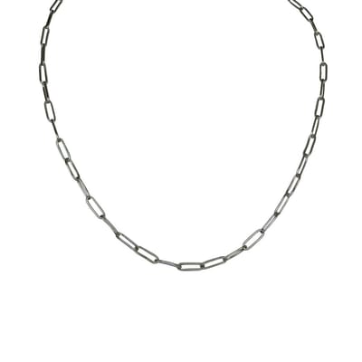 FlowJewels - schakelketting - staal - zilverkleurig