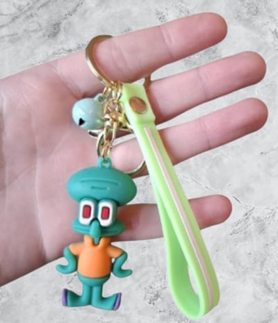 Pradeo - Alternatieve Sleutelhanger Van Octo - Spongebob Squarepants - Hard Siliconen - Cadeau Voor Volwassenen en Kinderen - Geschenk Voor Verjaardagen en Feestdagen - Cadeautje Voor Hem & Haar - Key Chain