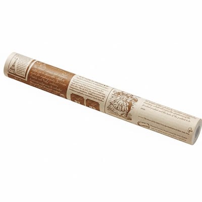 Famanu – Rol hamburgerpapier 8 meter bruin, vetvrij en non-stick bakpapier voor BBQ en keuken
