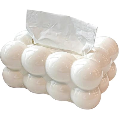 Boîte à mouchoirs en forme de nuage, porte-mouchoirs à bulles minimaliste, housse de mouchoirs en coton créatif, décoration de salon