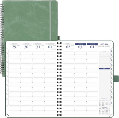 2026 Bureaukalender - Jaarkalender met Overzicht voor Kantoor en Thuis