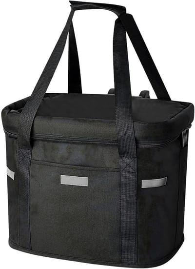 KAD® Fietsmand - Hondenfietsmand - Hondenfietsmand Achterop - Zwart - 34cm x 24cm x 28cm