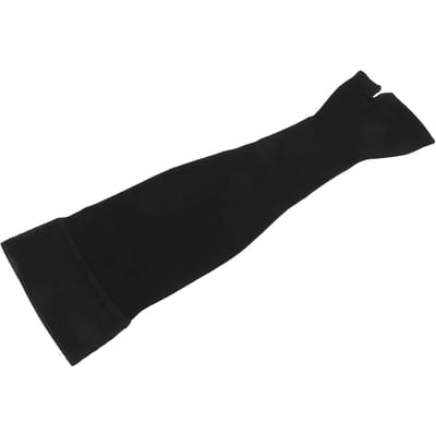 Lymfoedeem Compressie Armmouwen voor Mannen Vrouwen Siliconen Stippen Verminderen Zwelling Pijn Verlichting L(for 6.5-9kg) white