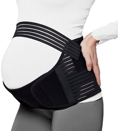 Zwangerschapsband - Buikband zwangerschap – Maat M - Steunband bekken - Pregnancy belt – Bekkenbrace - Bekkenband – Zwangerschapskleding – Sluitlaken – Zwangerschap cadeau - LOUZIR