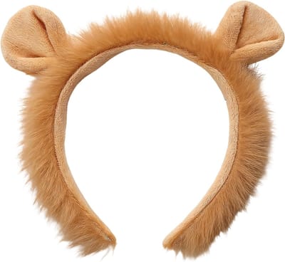 Realistische Leeuwenkop Hoofdband met Oren en Manen voor Halloween, Cosplay, Feest en Carnaval, Dierlijke Kostuumaccessoires