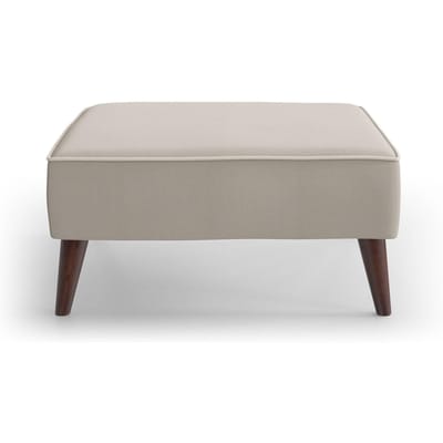 Hocker Zara linnen met contrast piping | NADUVI Collection
