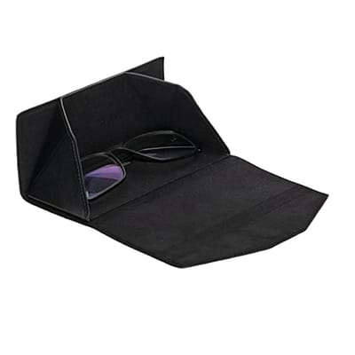 Vouwbare Brilhoes van Echt Leer - Draagbare Brilhouder met Magnetische Sluiting voor Zonnebrillen en Leesbrillen, Geschikt voor Mannen, Vrouwen en Kinderen