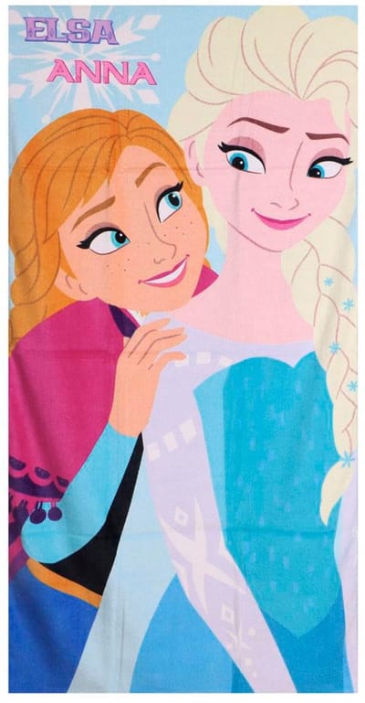 Disney Frozen Strandlaken Elsa en Anna – Katoen – 70x140 cm – Sneldrogend – Strand Handdoek Meisjes