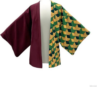 Anime Kostuum voor Shinobu en Zenitsu - Demon Cosplay Kimono en Cloak voor Halloween en Carnavalsfeest