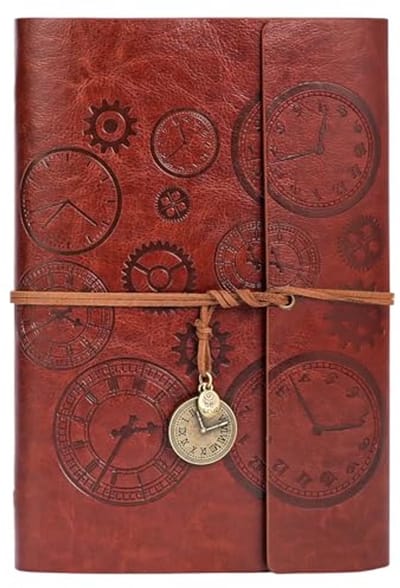 Ultiluxe® Notitieboek - A5 Notitieboek - Navulbaar Dagboek - 23,5 x 16,5 cm - 160 Pagina's - Gelinieerd - Bruin