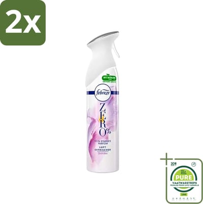 Febreze Spray - Zero % - Orchidee - Luchtverfrisser - 300ml - Voordeelverpakking - 2 stuks - Luchtverfrisser - Orchidee geur