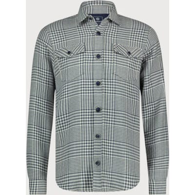Blue Industry Overshirt met ruitmotief |