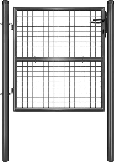 Afsluitbare Tuinpoort - Gegalvaniseerd Stalen Hek - Veilige Toegang - 106x6x150cm - Duurzame Constructie