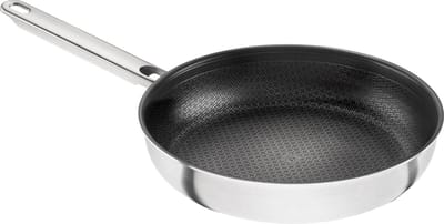 Koekenpan - Koekenpan met anti-aanbaklaag - Scherp aanbraden - Krasbestendige coating - 24 cm - Zwart