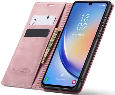 Hoesje geschikt voor Samsung Galaxy Xcover 7 Pro - Book Case Leer Slimline Roze