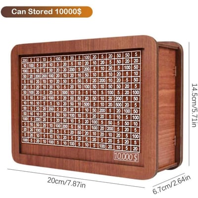 Caisse avec comptoir en bois, tirelire, pour enfants et adultes, caisse d'économie d'argent, tiroir de caisse, organisation de l'artisanat à la maison