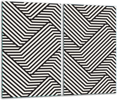 TMK ArtDeko - Snijplank - 2x30cm x 52cm - Glas - Veelkleurig