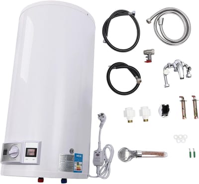 Elektrische Boiler - Wandboiler Waterverwarmer - Douche Warm Water - Lekbescherming Ingebouwd - 50 Liter Capaciteit - Wit