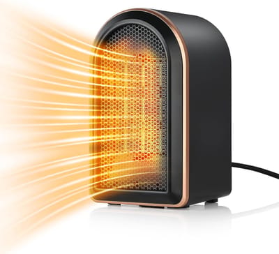 Mini Elektrische Kachel met Thermostaat en Oververhittingsbeveiliging - Energiezuinig