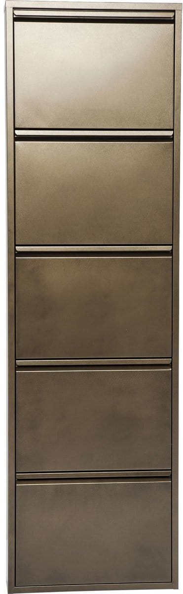 Schoenenkast Caruso bronze 5 laden Kare Design