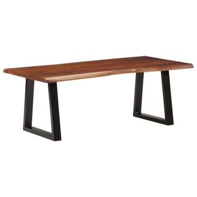 vidaXL - Salontafel - 110x55x40 - cm - massief - acaciahout - honingbruin