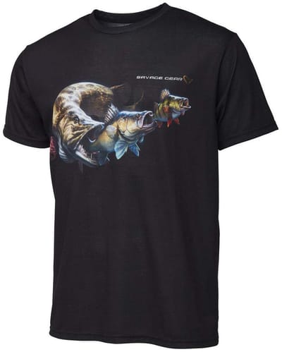 Savage Gear Cannibal T-shirt Met Korte Mouwen Zwart M Man