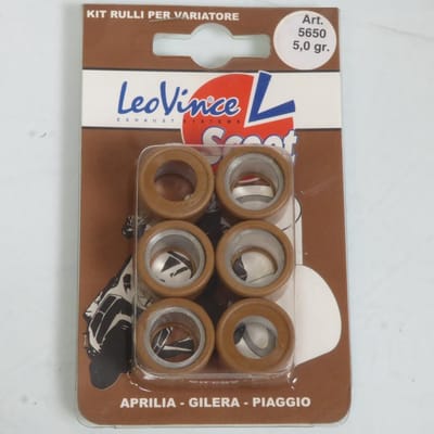Galet rouleau de variateur Leovince pour Scooter Peugeot 125 Satelis 2004 à 2020 20x17 5Grs Neuf