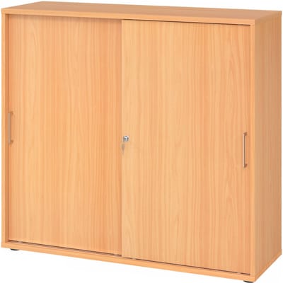 BETA 1753S | Schuifdeurkast | 3 OH - Beuken Metalen handvat