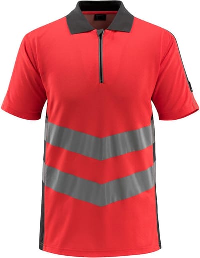 Mascot Safe Supreme Poloshirt 50130-933 - hi-vis rood/donkerantraciet - 2XL