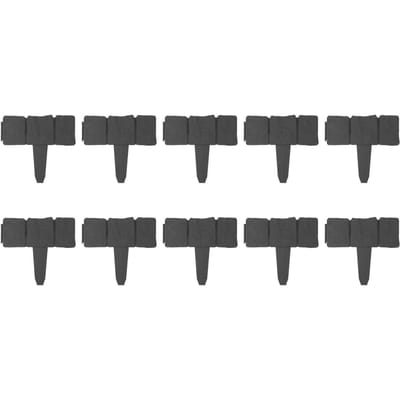 10 pièces Bordure de jardin Bordure Paysagère Bordures pour Massifs de Fleurs Effet Pierre d'Imitation Jardin