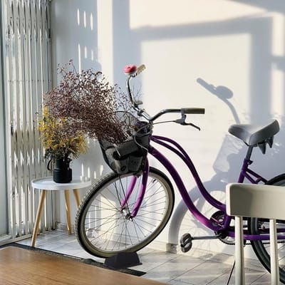 Fiets Voorwiel Steun - Stabilisator Blok - Binnen Fietsen - Antislip Onderkant - 20cm Lengte - Zwart