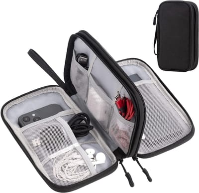 TIM®Kabel Organiser Tas - Organizer Tas - Zwart - 22cm x 6cm x 13cm