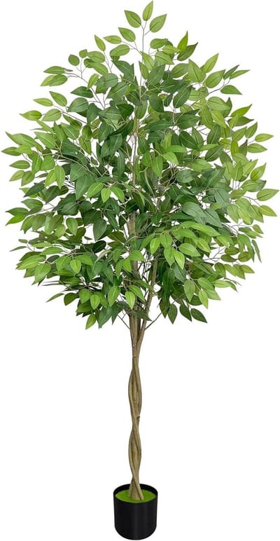 Kunstboom Ficus - Nep Plant - Woonruimte Decoratie - Onderhoudsvrij - 180 cm - Groen