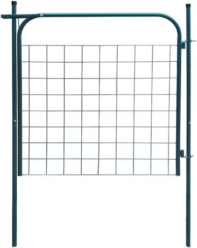 Tuinpoort - Hekwerk Deur - Perceel Afbakenen - Verzinkt Stalen Constructie - 100 x 100 cm - Groen