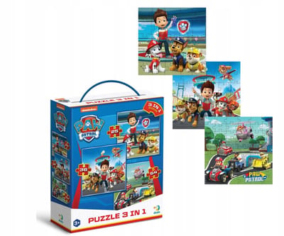 Paw Patrol 3-in-1 Puzzels: Speeltuin, 25/36/54 Stukjes