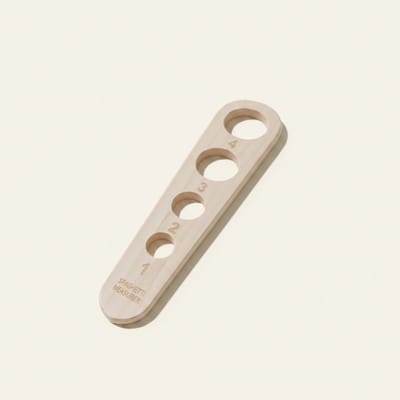 Houten Spaghettimeter – Spaghetti Maatlepel voor 1 t/m 4 Personen – Duurzame Pasta Portioneerder – Keukentool voor Perfecte Porties