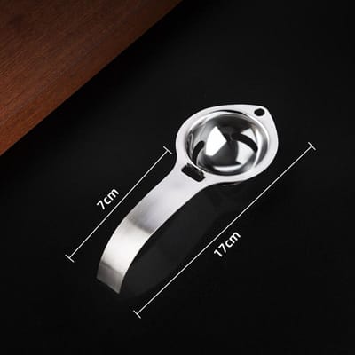 Séparateur de Blanc d'Œuf Acier Inoxydable Filtre à Jaune Séparer les Œufs Entonnoir Cuillère Diviseur Accessoires de Cuisine black
