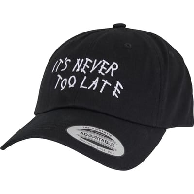 Mister Tee - Never Too Late Dad Cap Verstelbare pet - Zwart