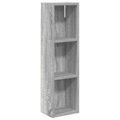 vidaXL - Badkamer - wandkast - Grijze - Sonoma - 20 - x - 14 - x - 70 - cm