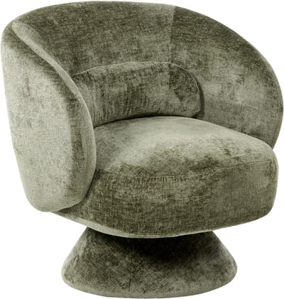 LIEKSA - Draaifauteuil - Groen - Chenille