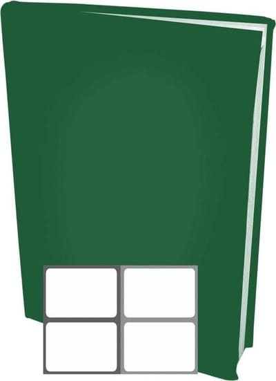 Boekenkaften A4 - Boekbeschermers - Boeken beschermen - Rekbaar textiel - 12 stuks - Groen