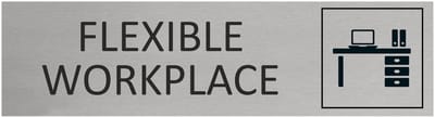 CombiCraft Aluminium deurbordje Flexible workspace 165x45mm met tape - per stuk