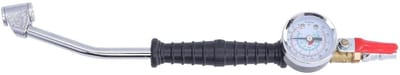 Bandenpomp met Manometer - Fietspomp Auto Motor - Banden Snel Oppompen - Nauwkeurige Mechanische Wijzerplaat - 30 cm - Zilver