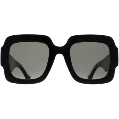Gucci Vierkante Dames Zwarte Grijze GG1547S