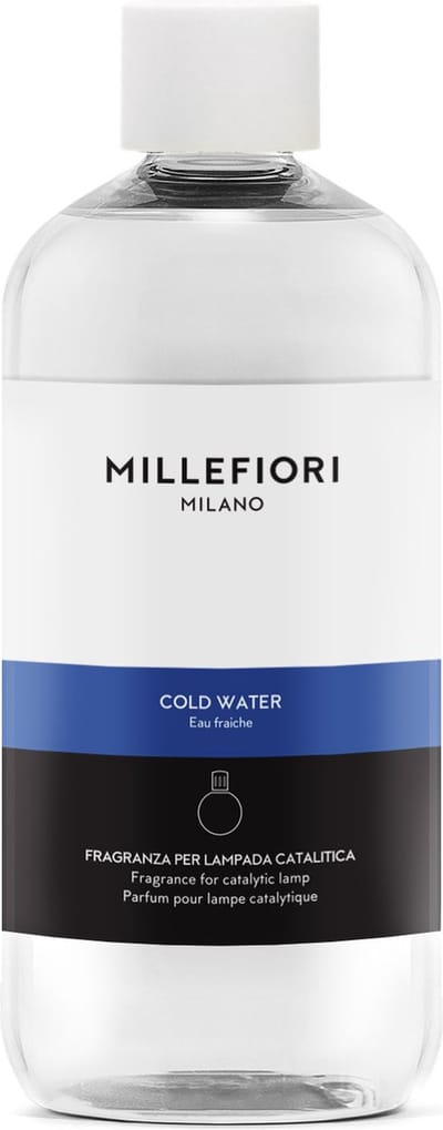 Millefiori Katalytische Geurlamp - Navulling voor Geurbrander 500 ml Cold Water